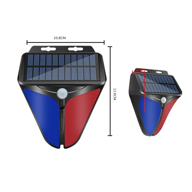 Solar Powered Human Body Sensing Alarm Light Suitable for Warning and Prevention of Orchards Pastures Fishing Ponds