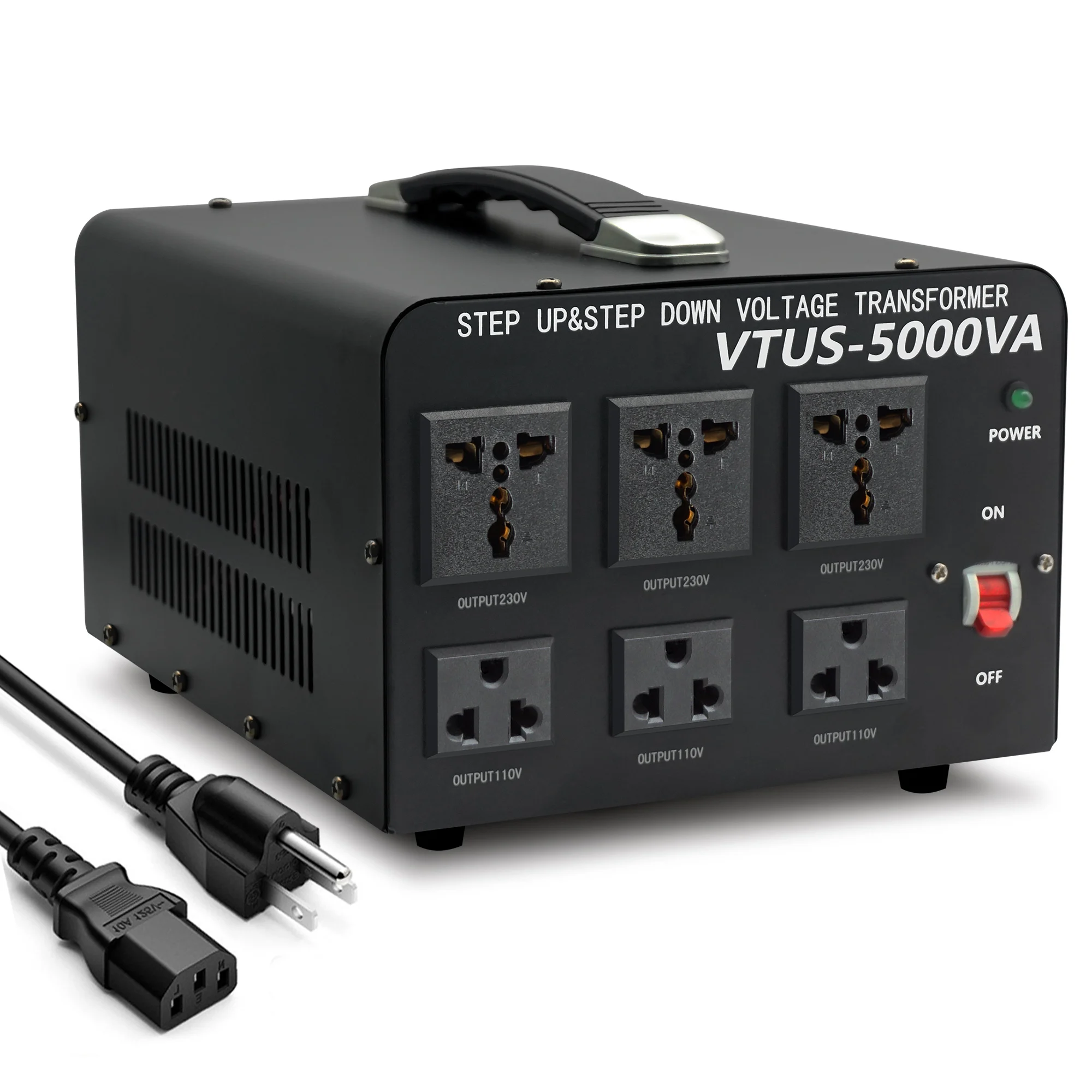 2026New 5000VA Transformer Step Up And Down AC 110V To 220V 220 To 110 Voltage Converter