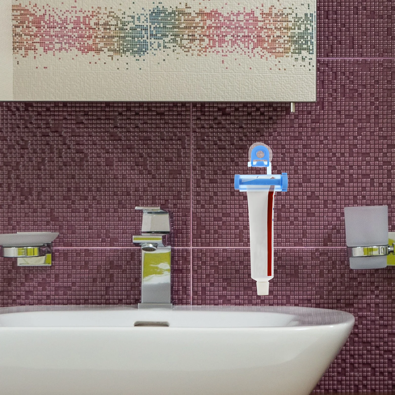 موزع عصارة معجون الأسنان للبالغين والأطفال أداة ضغط أنبوبية يدوية متعددة الأغراض قابلة لإعادة الاستخدام بثق بلاستيكي للوجه #1