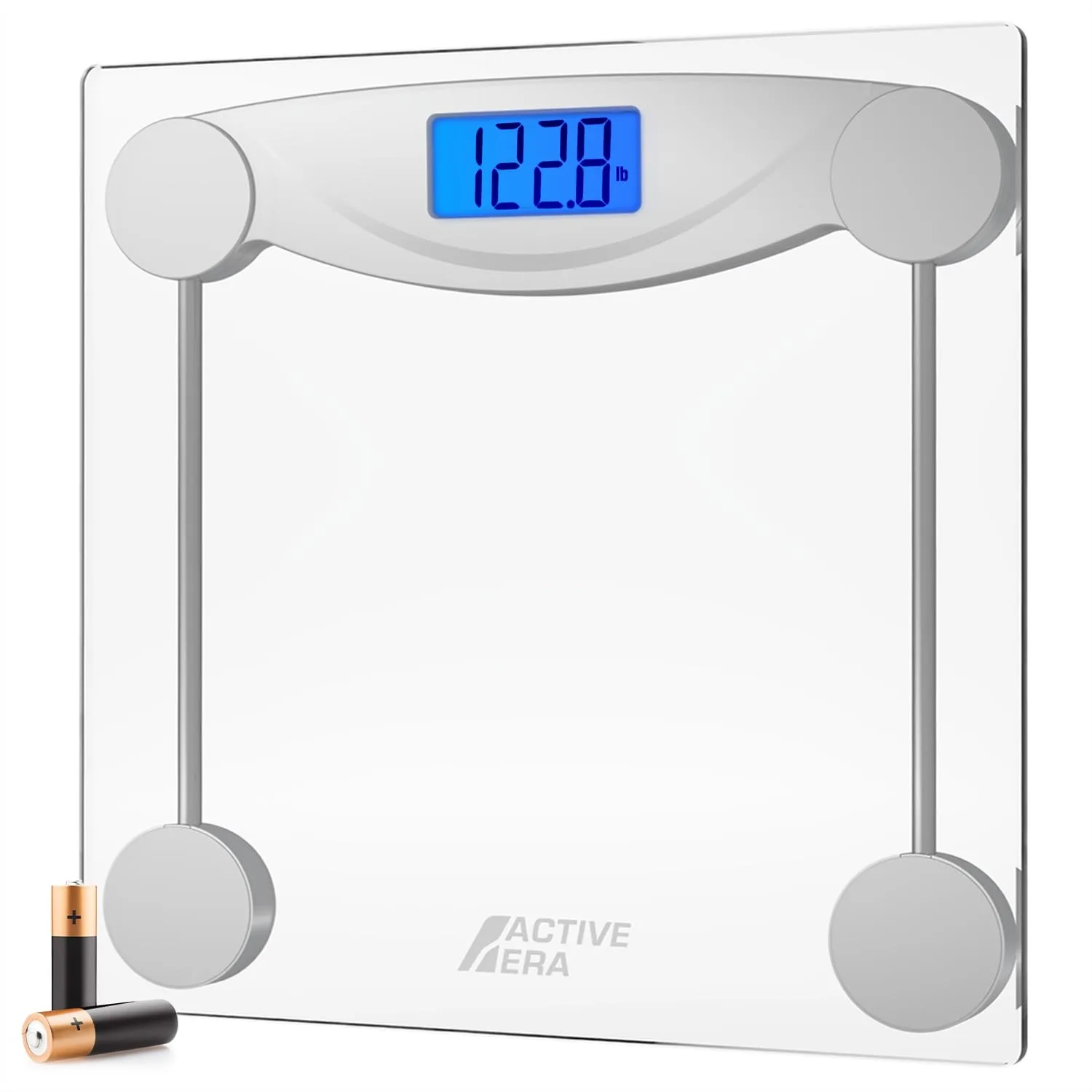 

Digital Body Weight Scale, High Precision Bathroom Scale with Tempered Glass, Step-on Technology & Backlit Display 400lb