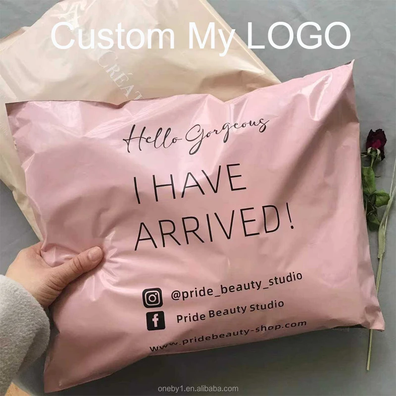 Custom Logo Printed WIG mailing shipping bag recyclable Plastic Mailer Clothes Mail Shipping Courier Packaging Mailing Bag