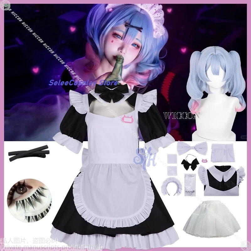 

Game Project Sekai Diva Mi Косплей Kawaii Jirai Kei Костюм аниме для девочек Японское платье горничной Прекрасная Лолита Хэллоуин