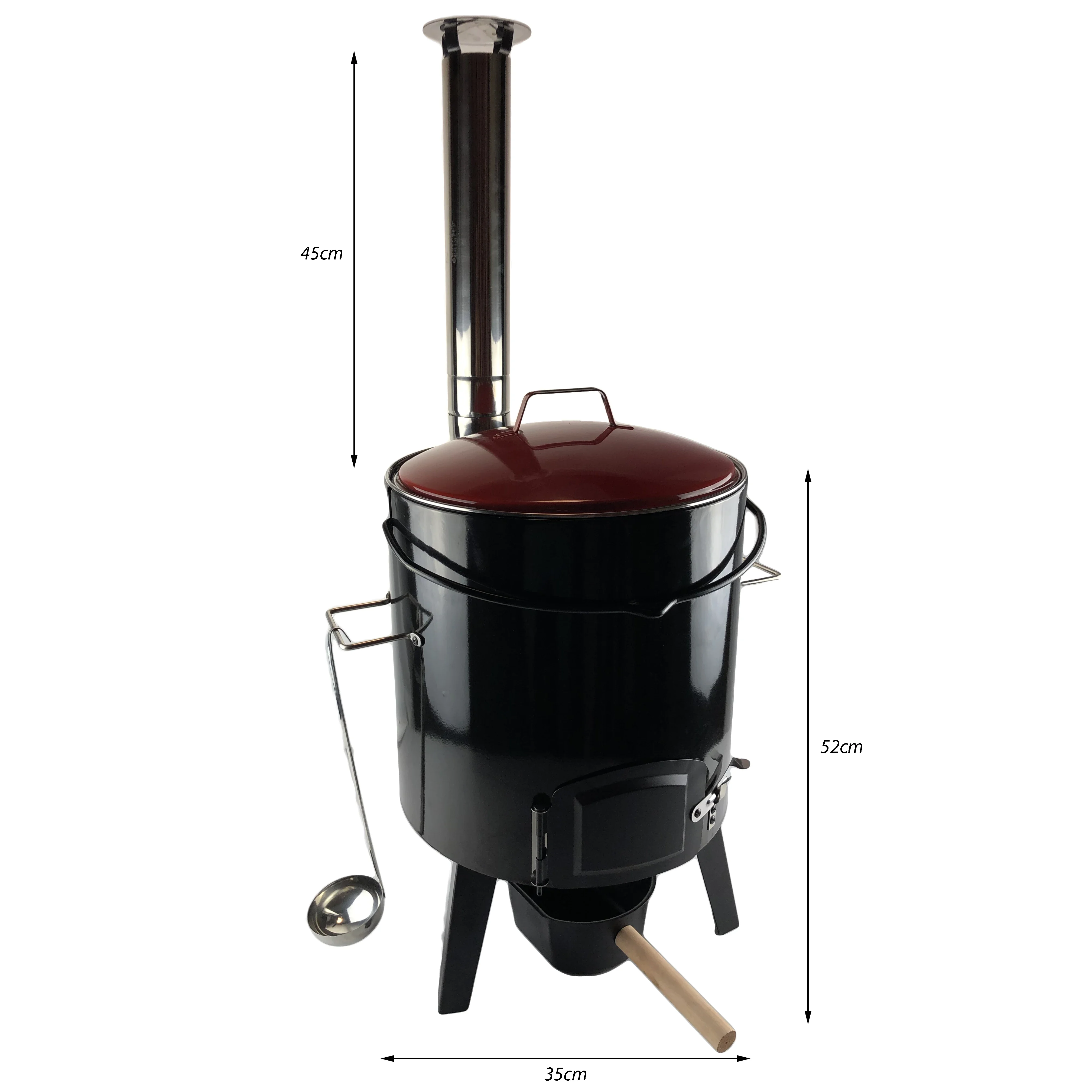 Wysokiej jakości wędzarnia na węgiel drzewny grill kominowy grill, do gotowania na świeżym powietrzu Camping piesze wycieczki pikniki