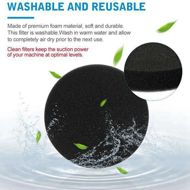 Filtro de espuma al vacío para piezas, repuesto de 3 DCF-26 para 1608225, reemplaza la parte 68465A,68465A-2,68465-2,68465,Etc.