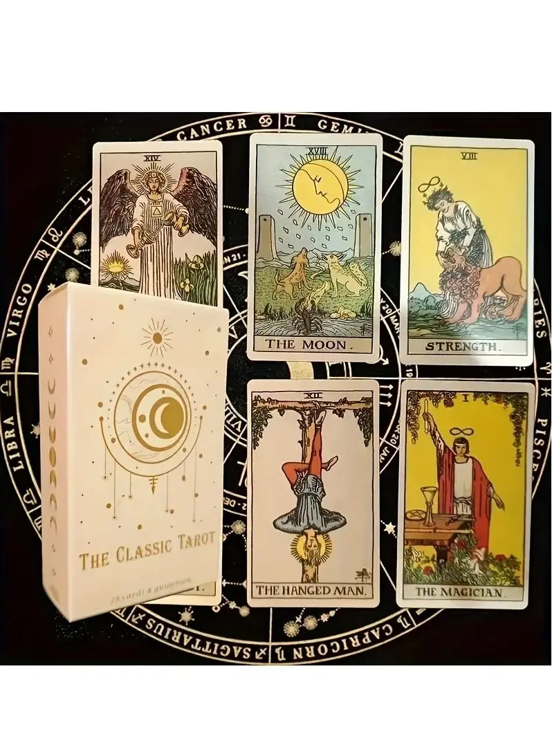 Le jeu de cartes de Tarot classique, 78 pièces, pour débutants faciles, destin, révélation de la Fortune, jeu de société de table, jouet