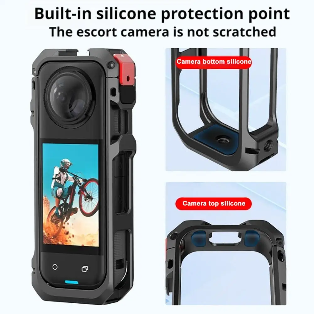 For Insta360 X5 Metal Rabbit Cage Protective Expansion Case For Insta 360 X5 Action Camera Accessories L2R3 - Image 2