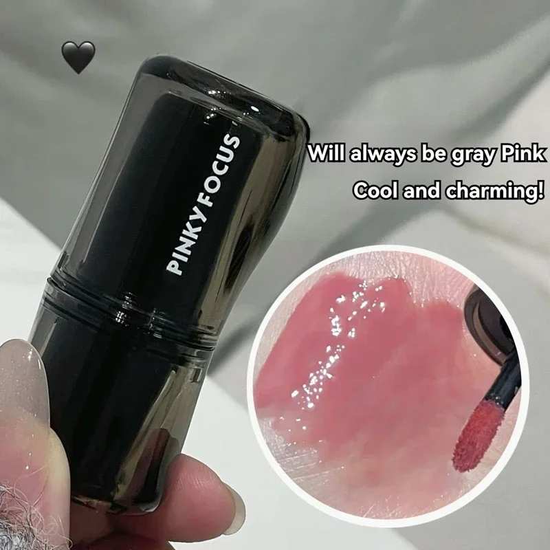 Jus rouge brillant à lèvres noir miroir eau lèvres glaçure maquillage hydratant brillant imperméable Non collant clair liquide rouge à lèvres teinte