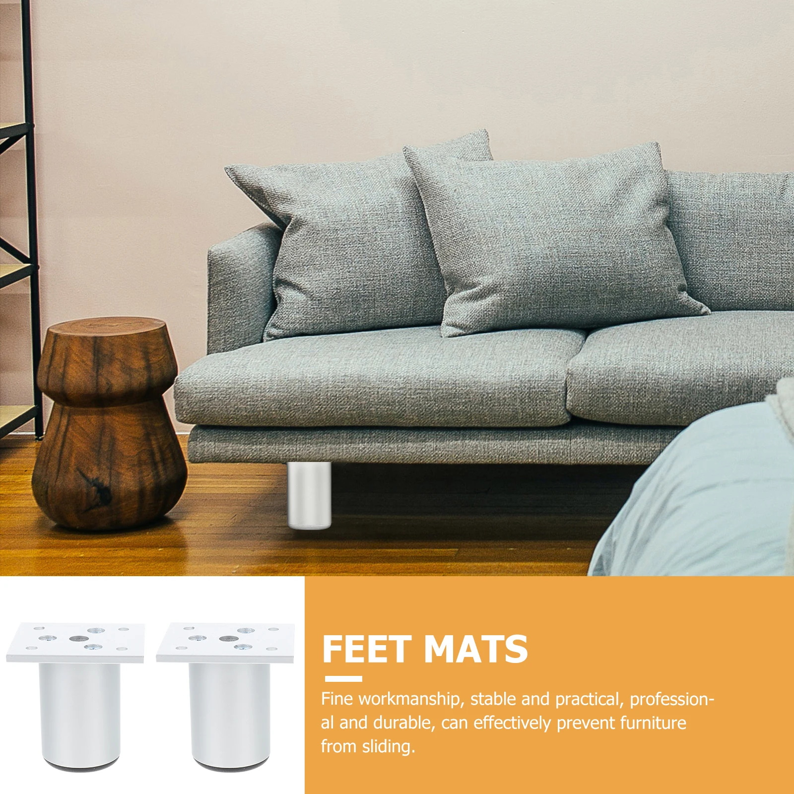 

2pcs Adjustable Aluminium Alloy Table Legs for Furniture Cabinet Office Desk Coffee Table Durable Sturdy Replacement Leg Nonslip