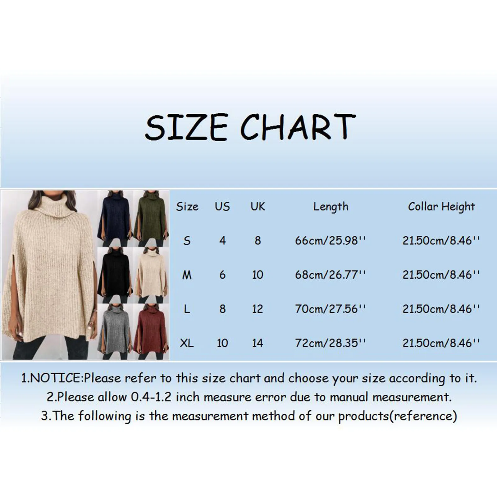 Autumn Winter Turtleneck Poncho Sweater Women Fashion Chunky Knit Cape Wrap Sweaters Pullover Female Jumper Tops Sweater Shirts