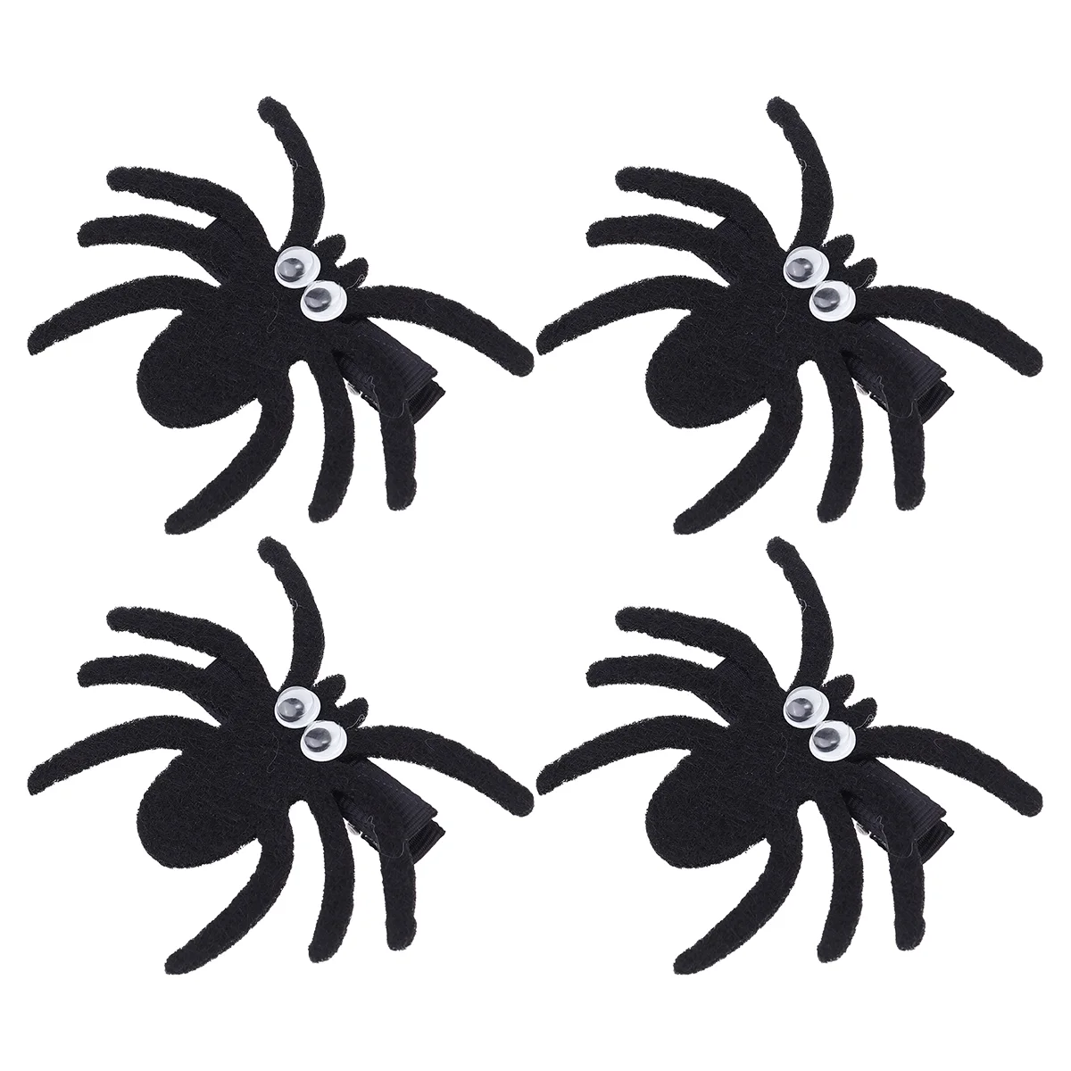 4 Uds. Clips de horquilla de araña tocado de Halloween accesorios de tocado divertidos tela niños