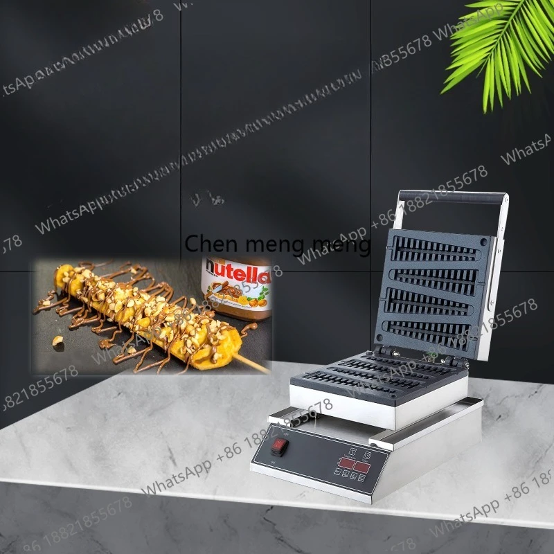 Commercial Electronic Pine Waffle Machine Coated Non-Stick Scone Machine Stainless Steel Body