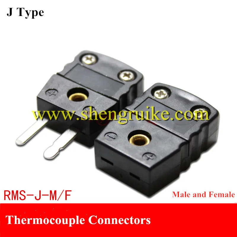 

J Type miniature male and female thermocouple flat pin connector