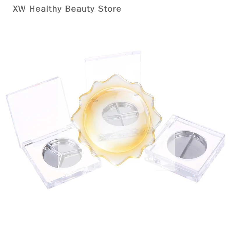 2.5g Empty Portable Eyeshadow Palette Blusher Box Solid Ointment Box Cosmetic Makeup Case Round Storage Container