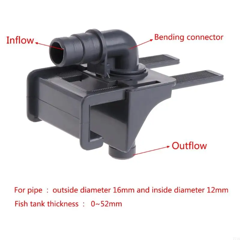 77JB waterpijphouder vissen voor plastic clips duurzame aquarium buis klem houders clip voor inlaatuitlaat tu