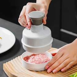1PC Hamburger Patty press manual PP Steak auxiliary food beef Patty shrimp cake mold Comfortable handle homemade Patty mold
