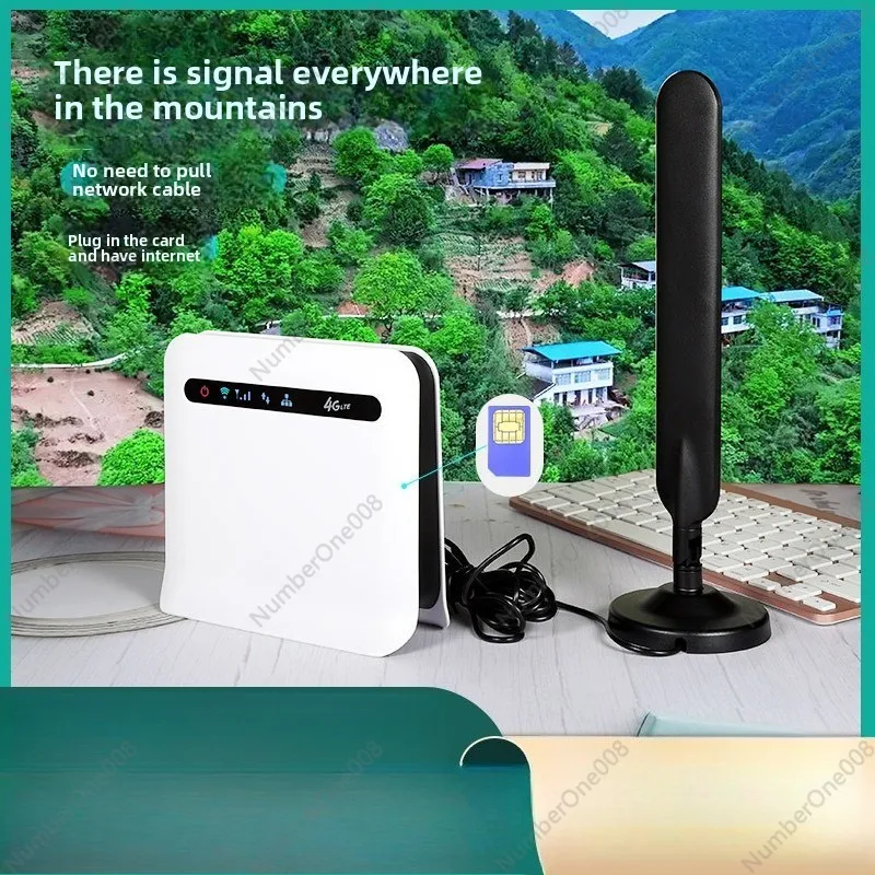 4G 5G Wireless CPE Router WiFi6 Modem with SIM Card Slot Portable Mobile Hotspot for Outdoor Home Broadband Sharing