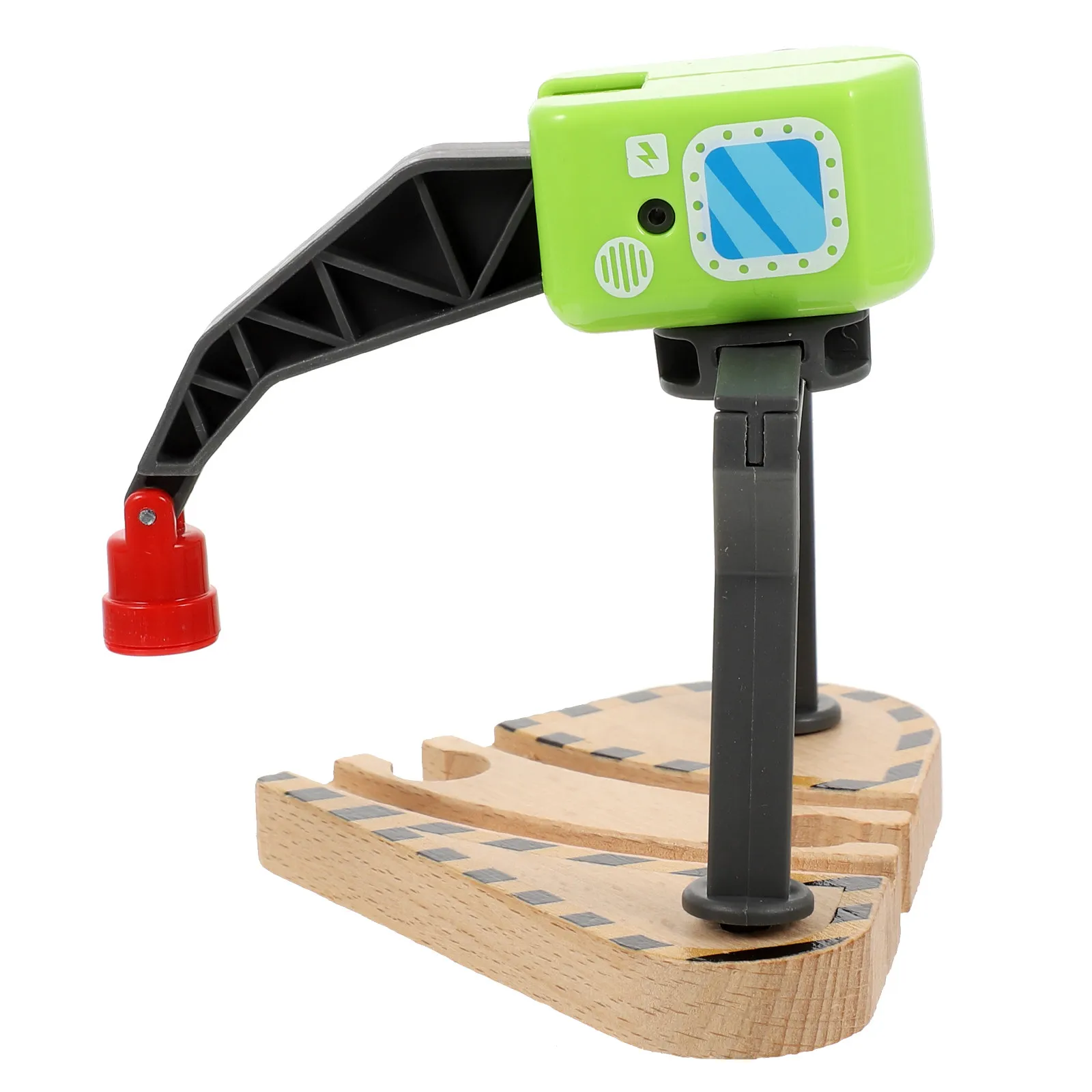 

Funny Kids Playing Train Crane Decorative Crane for Backyard Lawn Indoor Garden Games Model Railway Scenery Pretend Kids Model