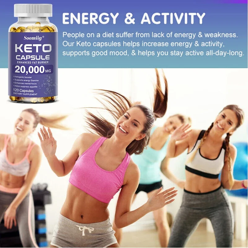 Soomiig Keto Capsules, Burn Fat, Suppress Appetite, Reduce Belly and Leg Fat, Beauty and Health Care Product