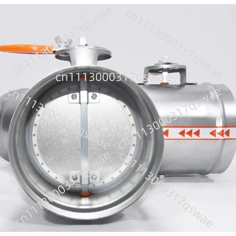 Galvanized Y‑Type Manual Three‑Way Valve Silicone Sealing Air Volume Control Valve for Fresh Air System Ventilation