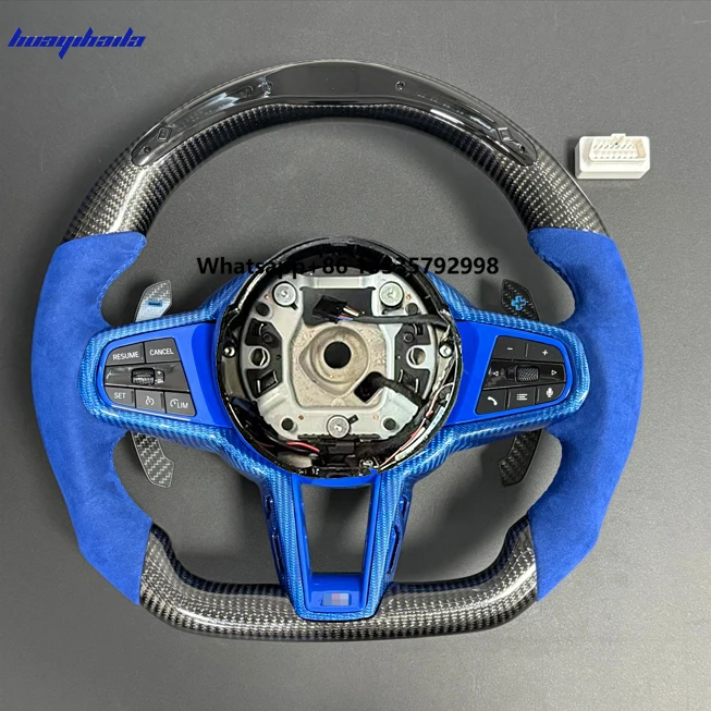 

High End LED Carbon Fiber G20 G30 Sport Perforated Leather Steering Wheel for BMW'