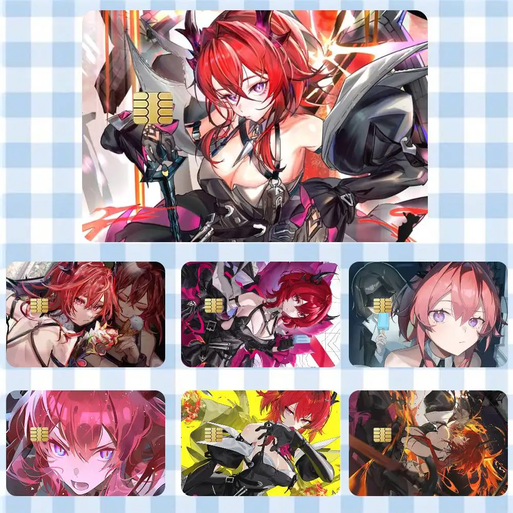 

Laevatain Arknights Endfield Game Sticker Film Tape Skin for Credit Card Debit Card Waterproof Stickers Cartoon