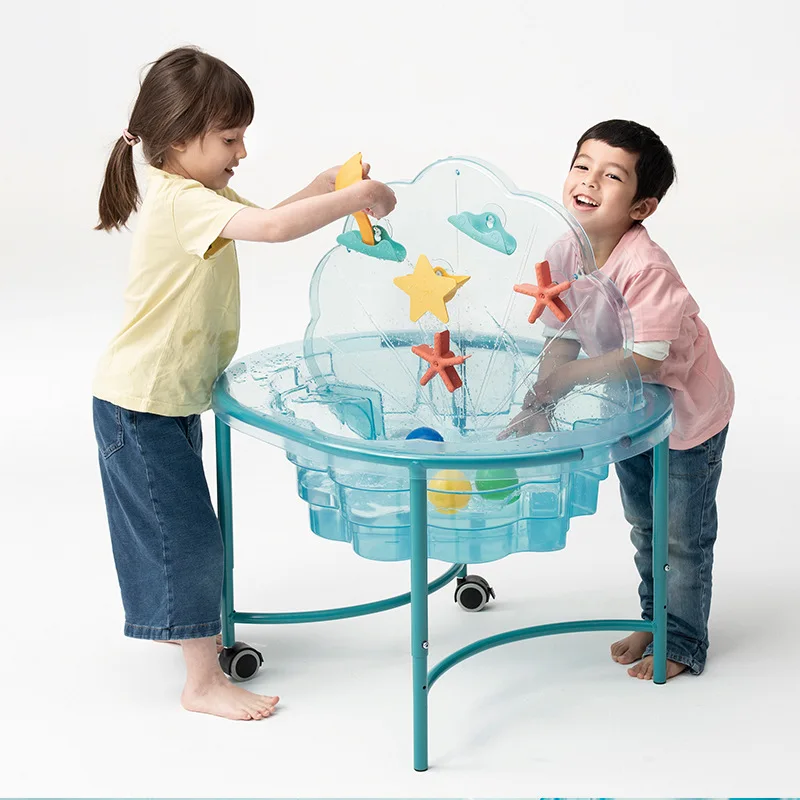

Children's sand water table, removable plastic doll sandbox