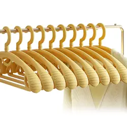 Adult Wide Shoulder Thickened Non-slip Clothes Hanger Household Clothes Rack Clothes Drying Rack Plastic Clothes Hanger