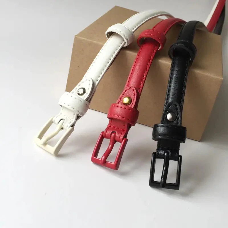 جلد طبيعي المرأة نحيل حزام جلد رقيقة الخصر حزام الجينز للسراويل موضة المعادن في حزام مشبك دبوس