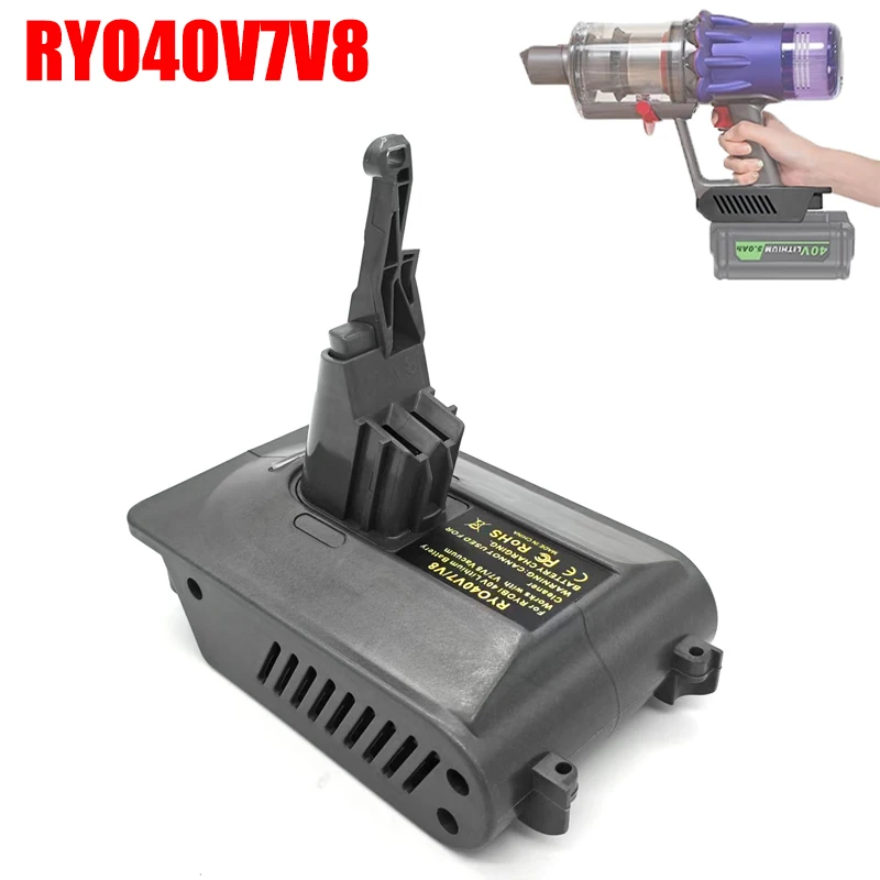 

RYO40V7V8 Battery Adapter for Dyson V7 V8 Series Tools for Ryobi 40V Batteries To for Dyson V7 V8 Cordless Stick Vacuum Cleaner