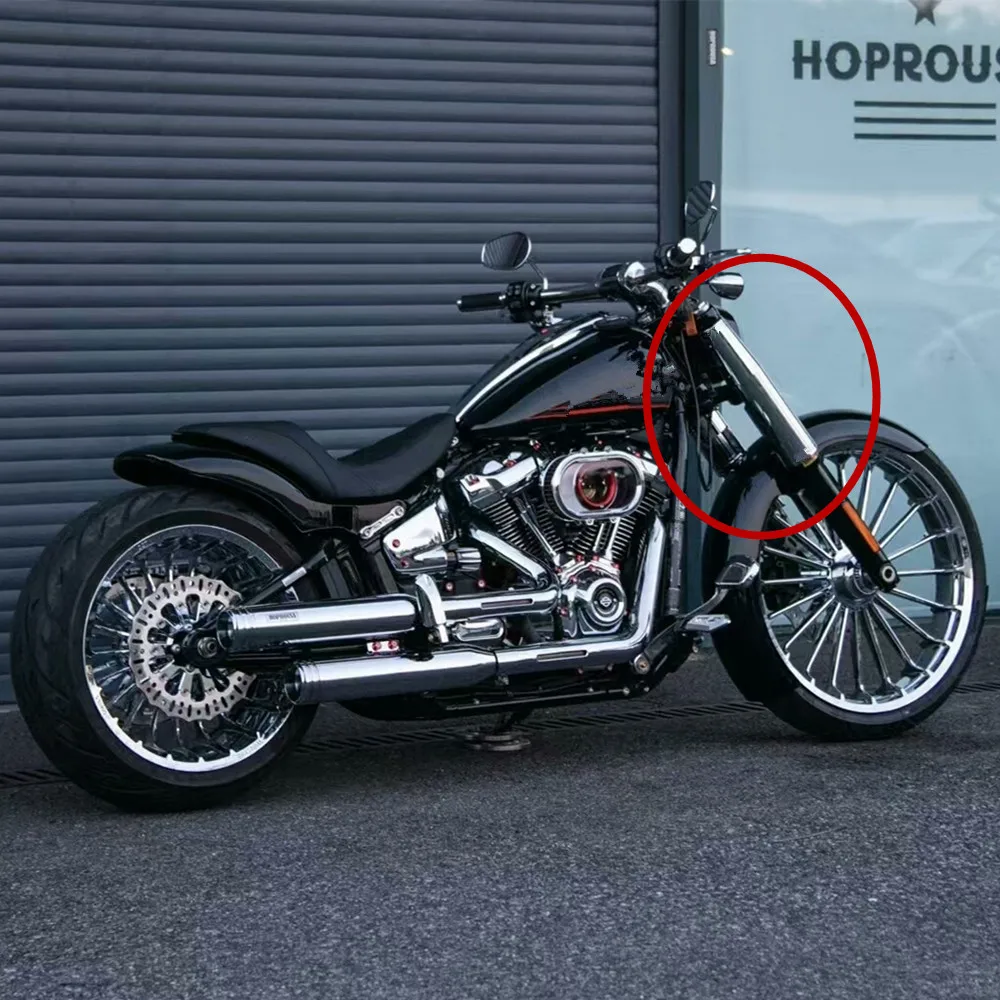 Motorcycle Integrated shock absorber cover FOR Harley M8 Softail Breakout FXBR 107 FXBRS 114 2018-2024