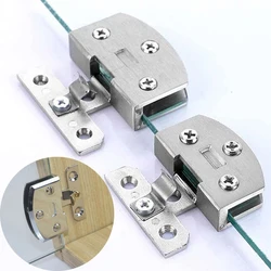 Quality Free-opening Hole Glass Cabinet Door Hinges Display Cabinet Hinges Swivel Cupboard Hinges Hardware