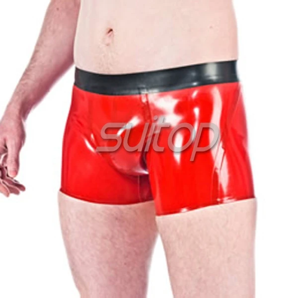 

nature rubber latex hot pants for boys