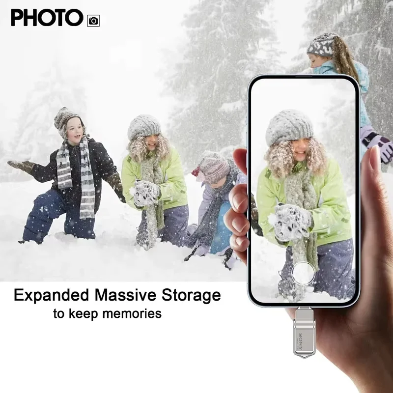 سوني Mini PenDrive 1 تيرا بايت عالية السرعة OTG محرك فلاش 2 تيرا بايت معدن بندريف 256 جيجابايت 512 جيجابايت USB Type-C المحمولة ميموريا USB عصا للهاتف