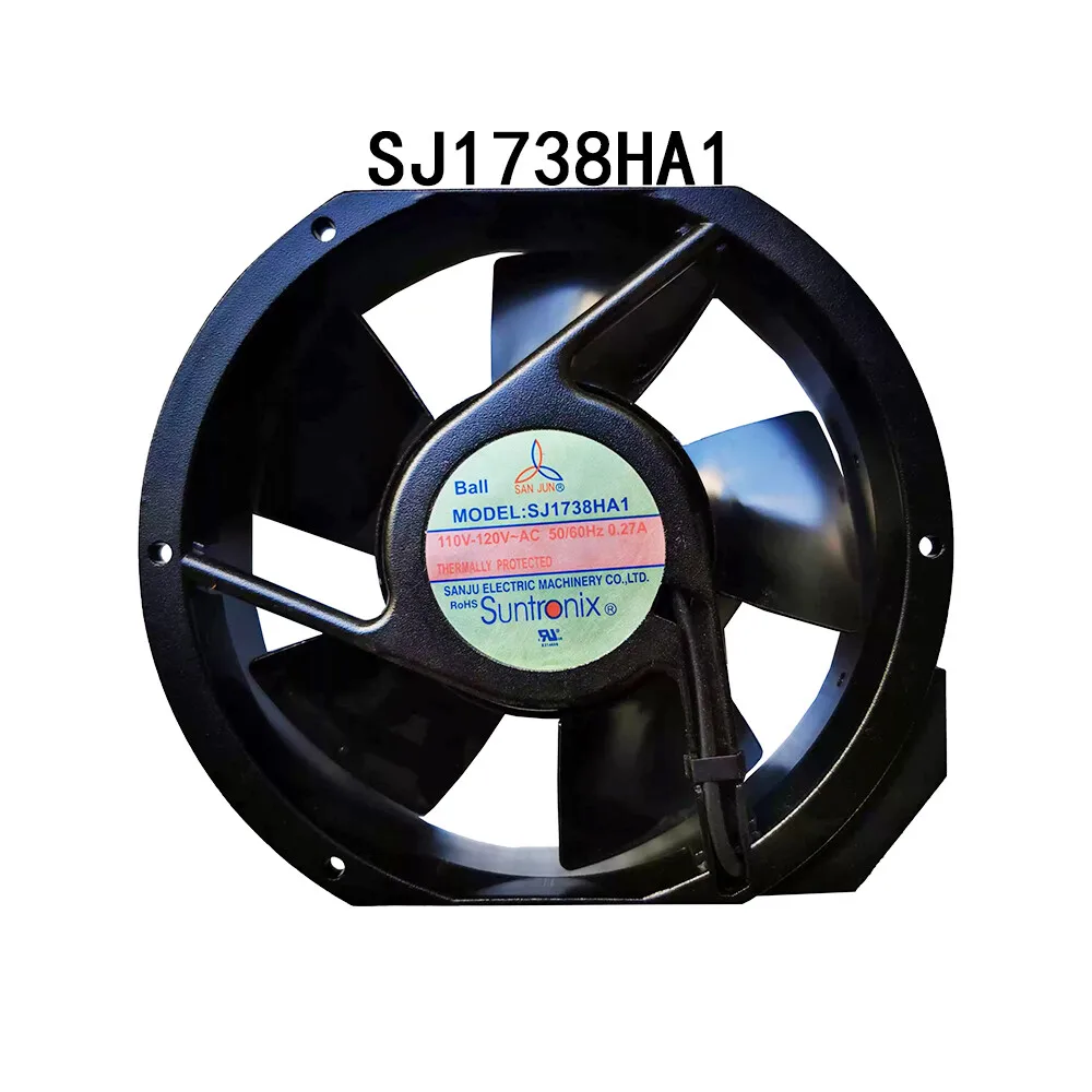 

For Suntronix SJ1738HA1 electric cabinet fan 110~ 120V 0.27A 172 * 150 * 38mm, full test -
