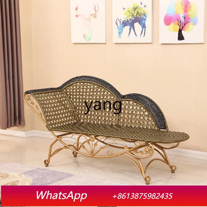 

LTT retro new full garden balcony courtyard rattan chair hotel