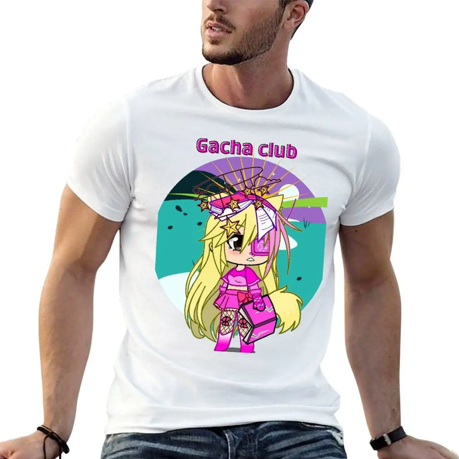 

Beautiful girl Gacha club girl games. T-Shirt funny t shirts cotton t shirts for man graphic vintage T-Shirt