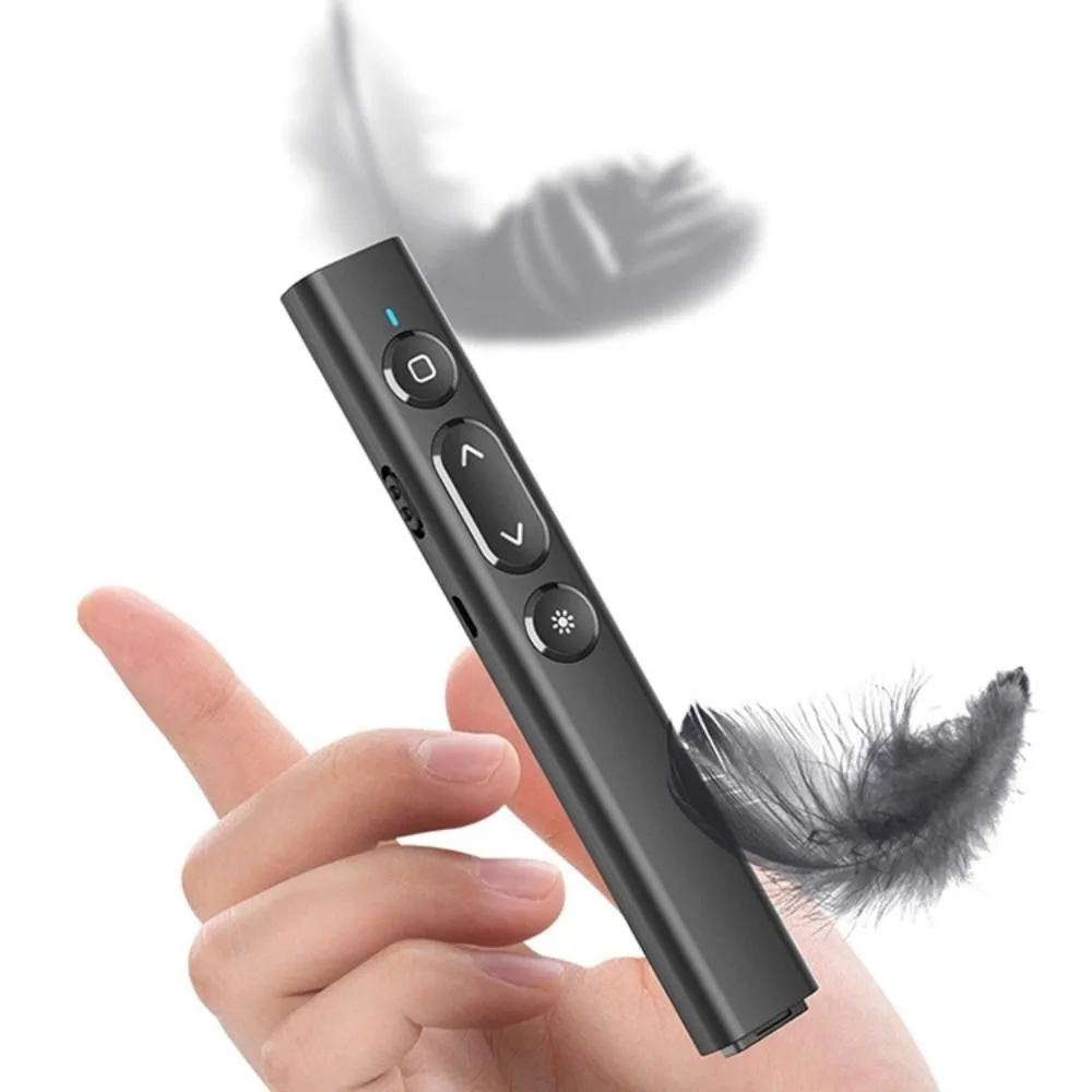 

Solid Color Powerpoint Control Pen Rechargeable Clicker Presentation Pointer for PPT Slide Advancer Professional