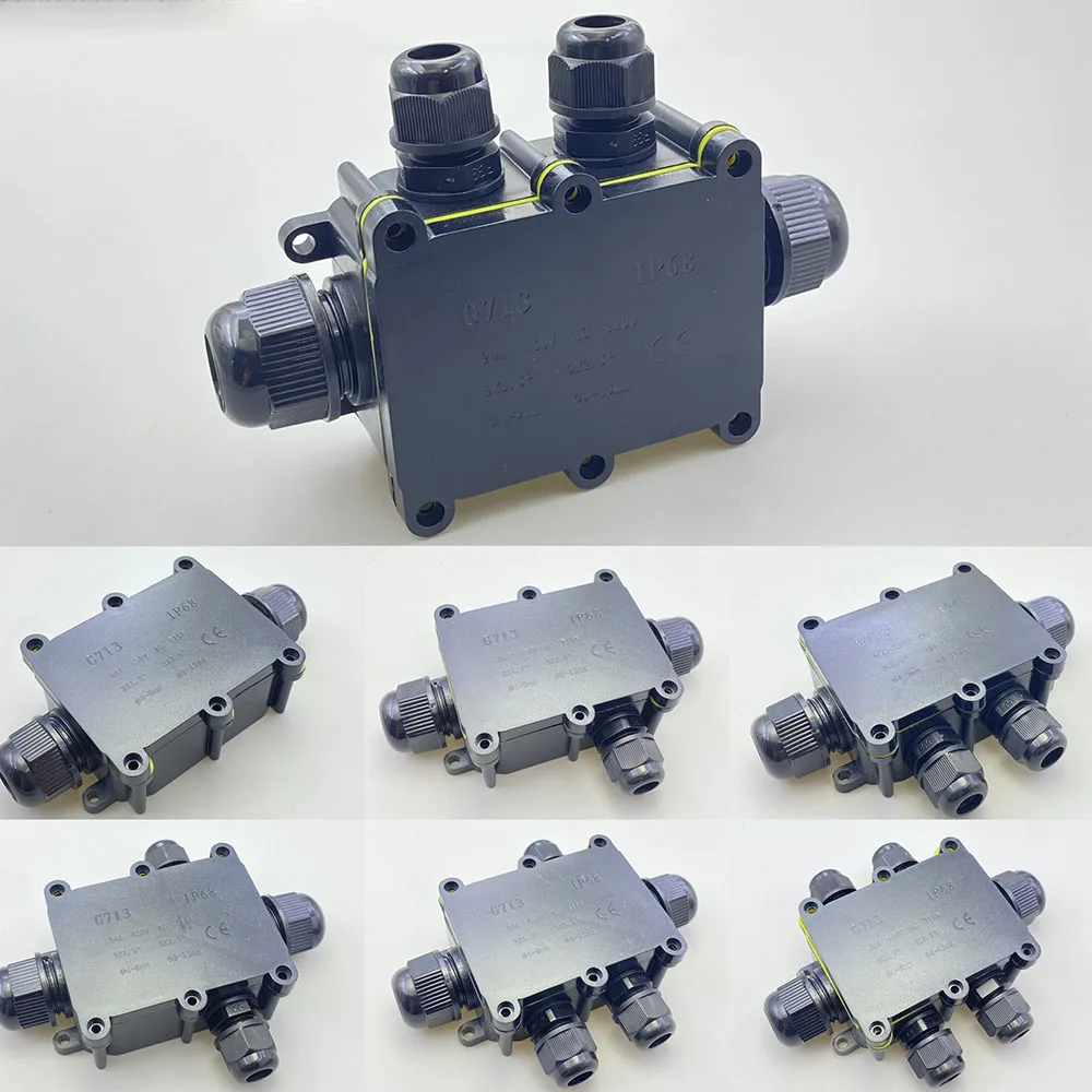 

IP68 waterproof electrical junction box, 2/3/4/5/6-way, cabinet block, connection line protection for wiring accessories