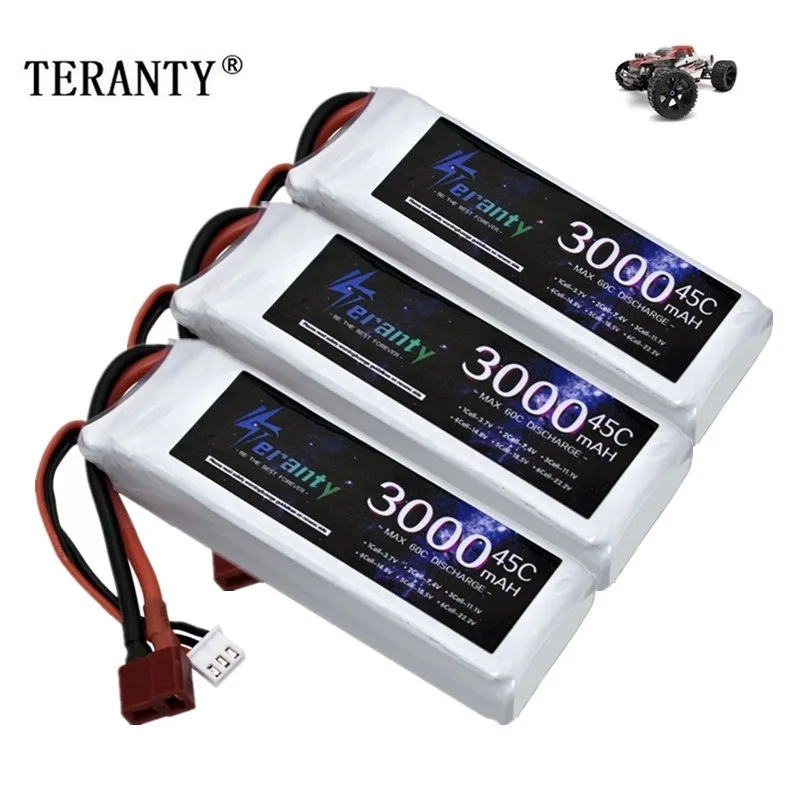 7.4v 3000mAh LiPo Battery 45C For RC Quadcopter Helicopter Car Boat Drones Spare Parts 2S 7.4V Battery With T/XT60/XT30/JST