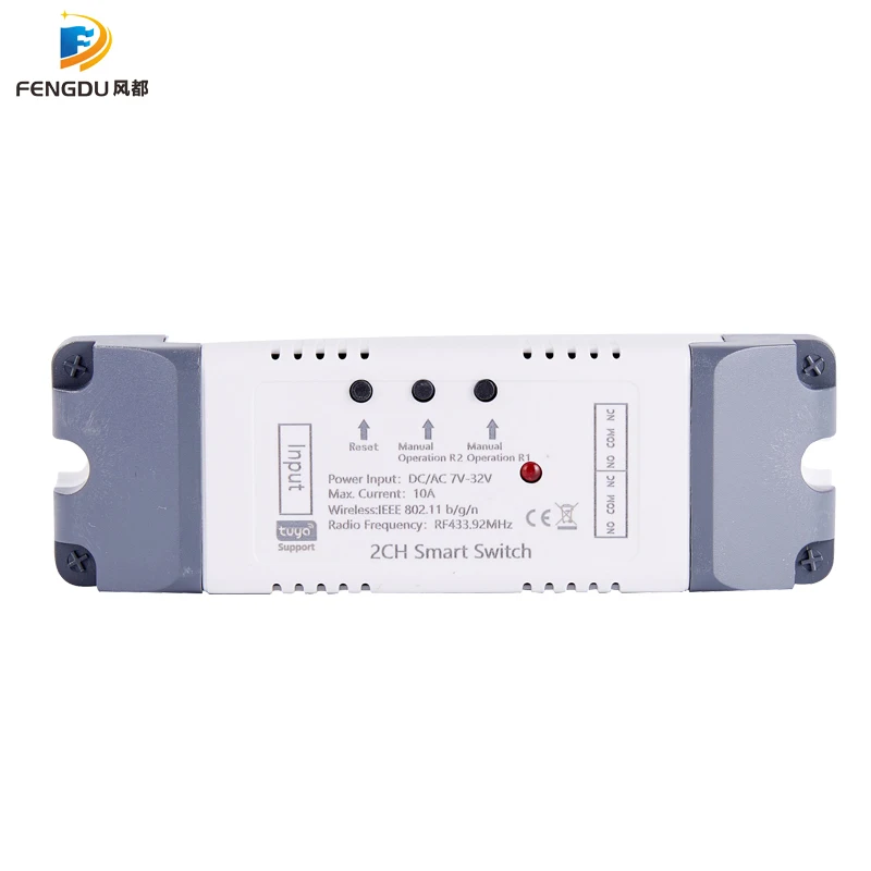 Alexa Smart Switch Tuya Smart Home 2CH Wifi Switch 220V 7-32V 85-250V USB 5V 10A Wireless Relay Module