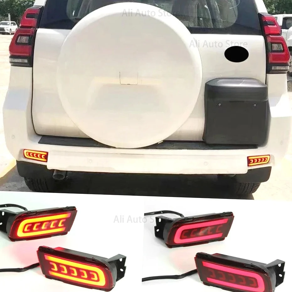

Светодиодный отражатель для Toyota Land Cruiser Prado 150 LC150 FJ150 GRJ150 2010-2020 задний бампер задний фонарь стоп-сигнал поворотник
