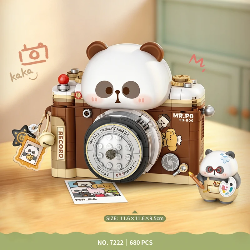 LOZ Retro Home Appliance Toys Series: Coffee Machine, Camera, MOC Building Blocks Desktop Ornament, Assembly Toys, Birthday Gift view 4