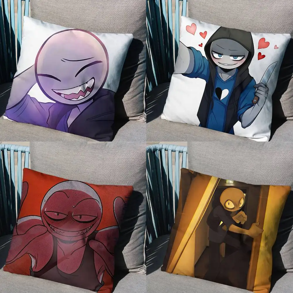 

Peter YB Game Your Boyfriend Pillow Case Anti-dustmite Pillowcase Invisible zipper silky short plush Sofa cushion cover