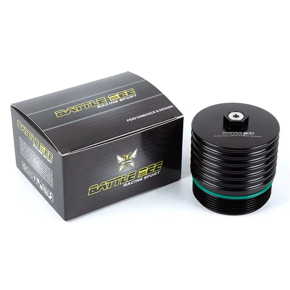 

Suitable For BMW Oil Filter Cover Aluminum Alloy Filter Shell N62 N73 Engine Oil Filter Element Car Modification