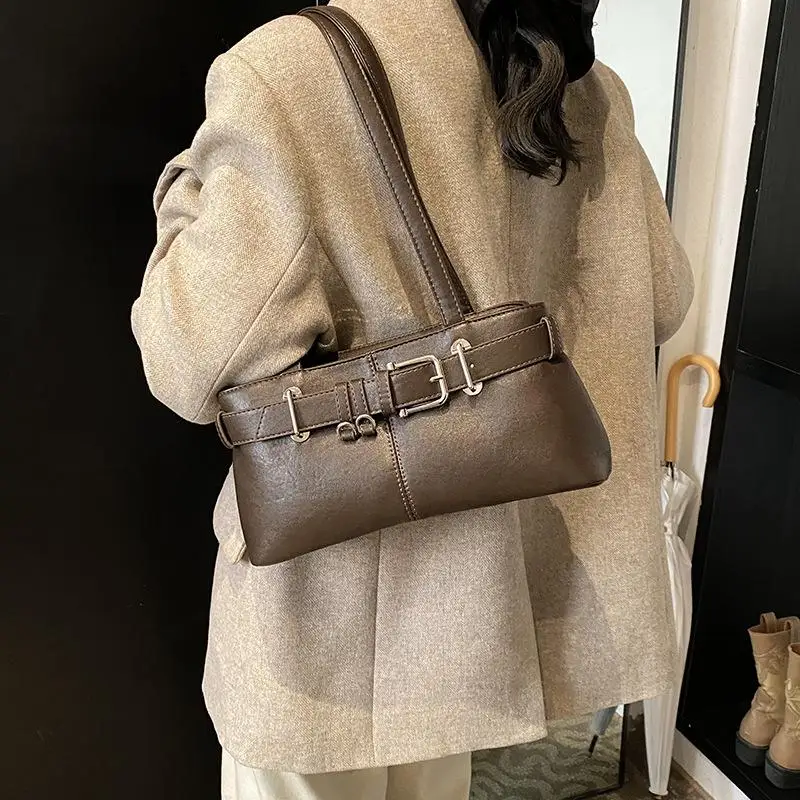 النخبة خمر المرأة متعددة الأوجه محفظة الكتف تحت الإبط حقيبة يد أنيقة حقيبة ركاب واسعة حقيبة يد الفتاة هدية