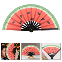 Watermelon Folding Fan Japanese Decor Japanese Style Decorative Printing The Summer Hand Wood