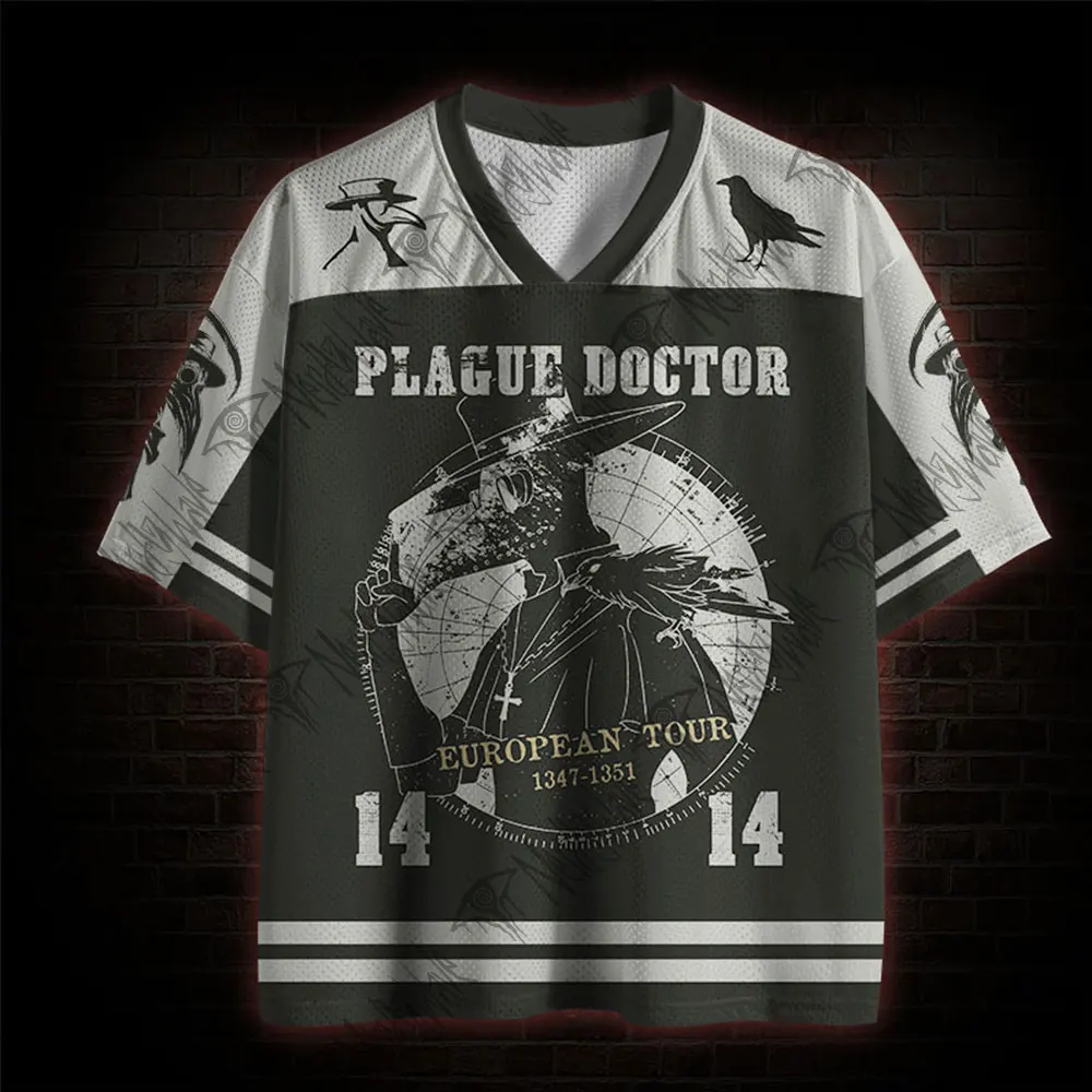 2026 New Movie Sports Fashion Adult and Children's Short Sleeve V-neck Street Eye Clothing Gothic Style Horror Fans Gift