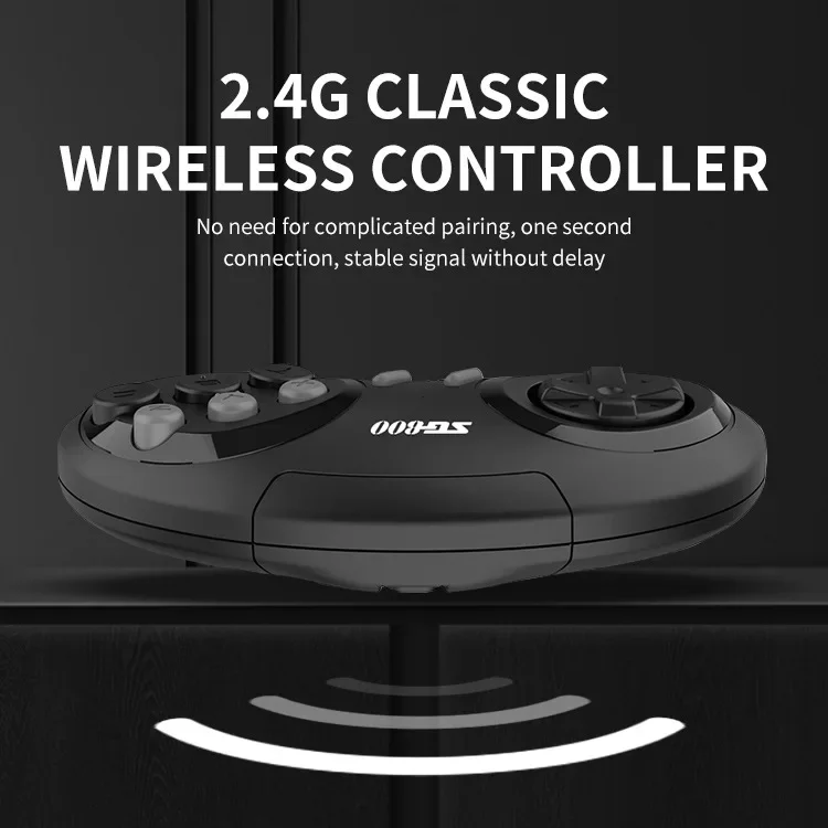 Original Powkiddy SG800 Retro Game Console Wireless Gamepad 2.4G Video Game Console Double Play Retro Joystick Children's Gift