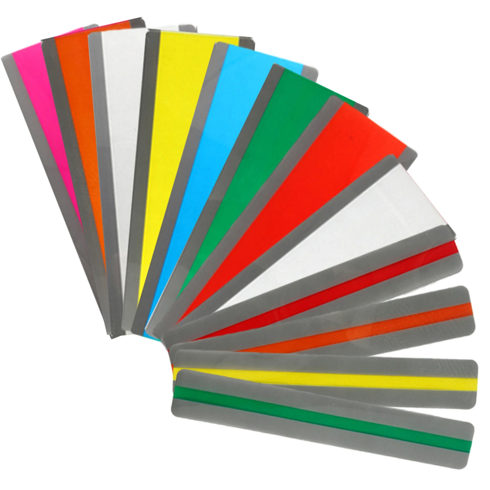 Visual Aid Destaque Faixa para Iniciantes, Leitura Mais Rápida Flexível, Acompanhamento Régua, Medida Régua para Adultos, Direcional e Prático, 12PCs