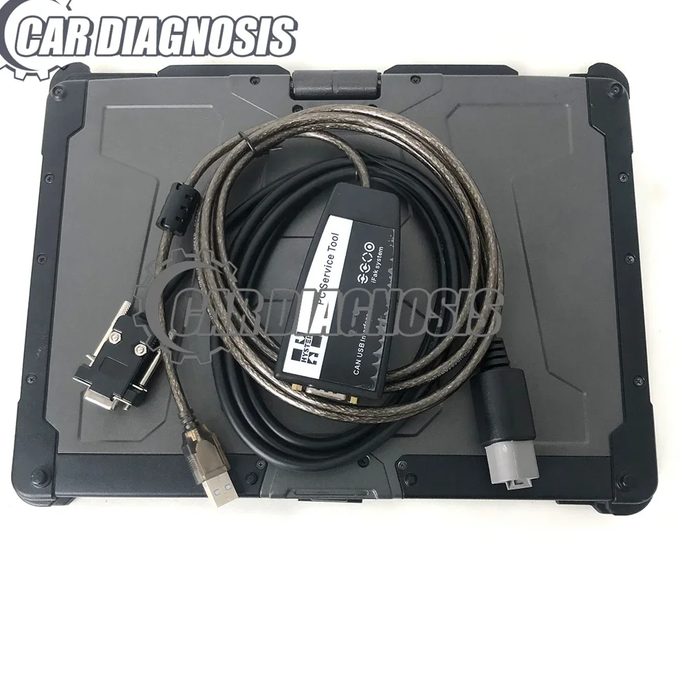 For Yale Hyster PC service repair tool Ifak system CAN USB interface forklift TRUCK auto diagnostic tool+ getac V100 laptop